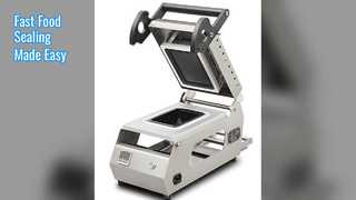 Sigillatrice per vassoi fast food DQ2 in acciaio inossidabile facile da usare