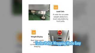 Macchina avvolgitrice automatica per pallet Soluzione controllata da PLC