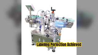 Etichettatrice automatica per bottiglie di salsa di peperoncino