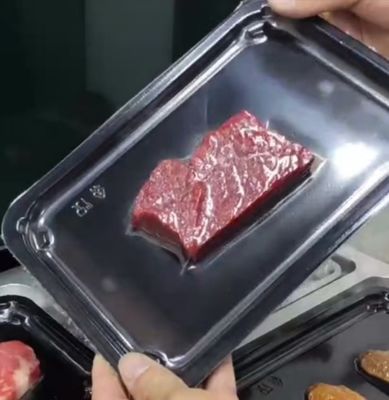 Vacuum Skin Sealing Machine with Food Grade 304 Stainless Steel and 6061 Anodized Aluminum Mold for Fast Food Box Sealing