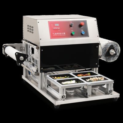 Macchina di sigillamento del vassoio completamente automatica CH-QF430T-S con acciaio inossidabile per alimenti e stampo di alluminio anodizzato 6061 per imballaggi di alimenti freschi
