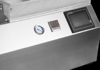 304 Stainless Steel Fully Automatic Touchscreen Plastic Tray Vacuum Sealing Machine for Fast Food Packaging