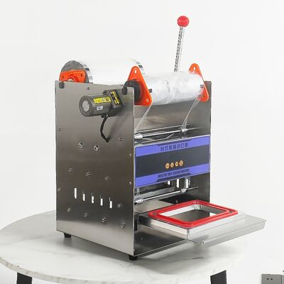 Macchina elettrica semiautomatica manuale di sigillamento del tè al latte con corpo in acciaio inossidabile di qualità alimentare e stampo di alluminio anodizzato 6061
