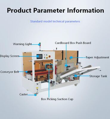 Fully automatic vertical cardboard box forming unboxing and sealing machine KXJ-01 automatic unboxing and sealing machine, corrugated cardboard box unboxing machine