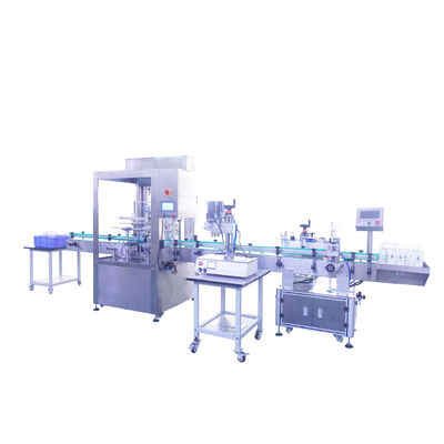 Linea di produzione completamente automatica a quattro teste per il riempimento e la tappatura di acqua minerale pura a flusso libero CH-GZ002