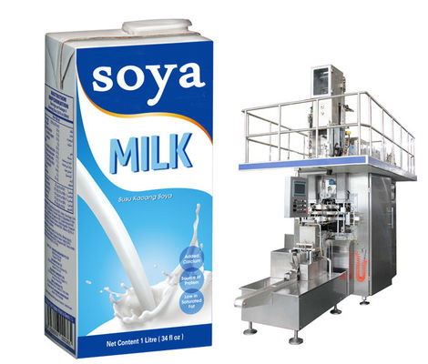125ml Aseptic Brick Carton Filling Machine Beverage Packaging Machine